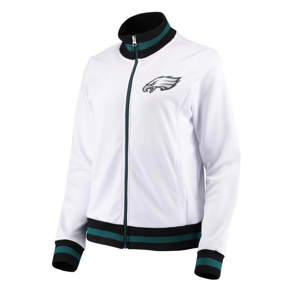 Women's G-III 4Her Carl Banks White‎ Philadelphia Eagles Field Goal Jacket XXL
